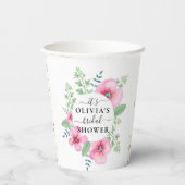 Elegante Brautparty-Papiersorten Pappbecher (Rückseite)