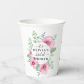 Elegante Brautparty-Papiersorten Pappbecher (Vorderseite)