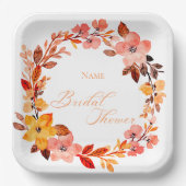 Elegante Brautparty-Teller Pappteller (Vorderseite)