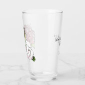 Elegante Brautschuhe Modeillustration Glas (Links)