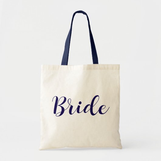 Elegante Brauttasche mit kursiver Schrift – Hochze Tragetasche (Vorne)