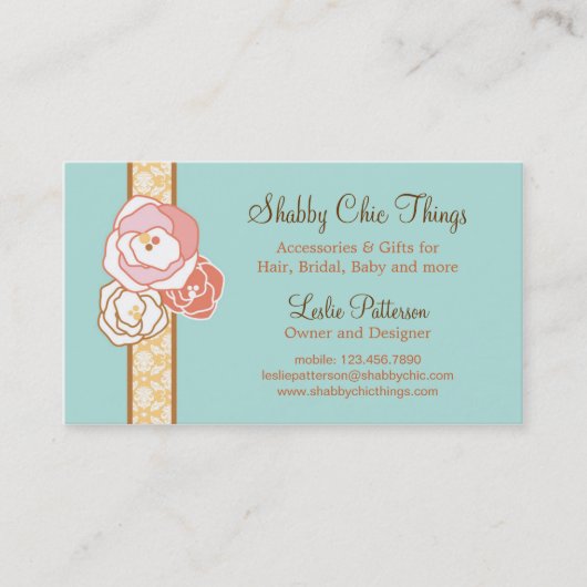 Elegante Brautzusatz-Visitenkarte Visitenkarte (Vorderseite)