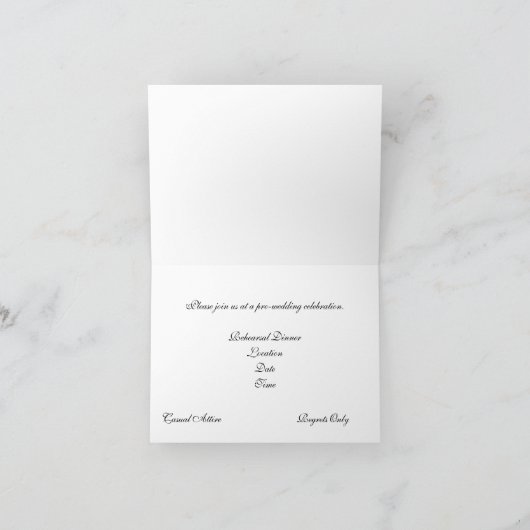 ELEGANTE BREITEREIGNISEINLADUNG EINLADUNG (Innenseite)