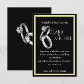 ELEGANTE BREITERINVITATIONSKARTE FÜR EIN WUNDERBAR EINLADUNG (Vorne/Hinten)