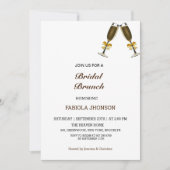 Elegante Bridal-Brunch-Dusche Einladung (Vorderseite)