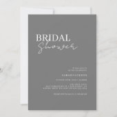 Elegante Bridal-Dusche Einladung mit Foto Frame (Vorderseite)