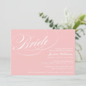 Elegante Bridal Dusche Einladungen (Stehend Vorderseite)