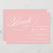 Elegante Bridal Dusche Einladungen (Vorne/Hinten)