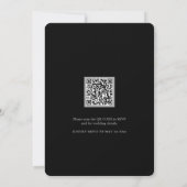 elegante Bridal Dusche Einladungen mit QR Code (Rückseite)