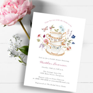 Elegante Bridal Tea Einladung