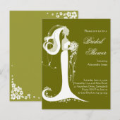 Elegante Bride Brautparty Party Einladung (Vorne/Hinten)