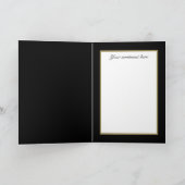 elegante Bride Bridesmaid Faltkarte Karte (Innenseite)