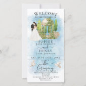 Elegante Bride & Groom Gazebo Luxury Wedding Progr (Vorderseite)