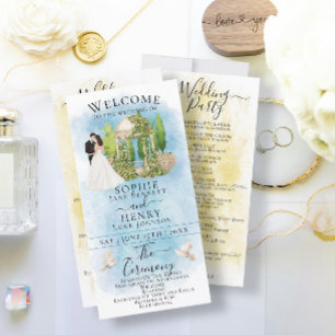 Elegante Bride & Groom Gazebo Luxury Wedding Progr