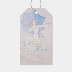 Elegante Bride Shower-Tag Geschenkanhänger