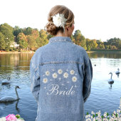 Elegante Bride Stars & Daisy Blume Denim Jacket Jeansjacke