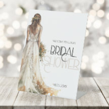 Elegante Bride Wedding Gown Brautparty Willkommen