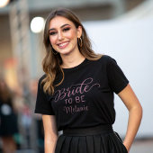 Elegante Bride zu moderner, angepasster Schreibsch T-Shirt