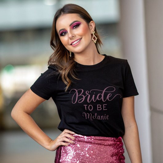 Elegante Bride zu moderner, angepasster Schreibsch T-Shirt