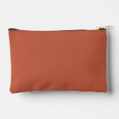 Elegante Bridesmaid Terracotta Accessory Pouch Zubehörtasche (Rückseite)