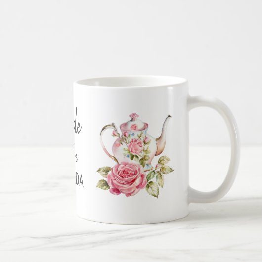 Elegante Bridge to Be Tea Party Brautparty Design Kaffeetasse (Rechts)