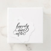 Elegante Briefe glücklich nach Hochzeit Geschenkanhänger (Beispiel)