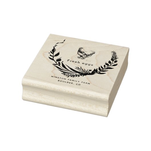 Elegante Briefmarke der Eierkarton-Flora Gummistempel (Stempel)