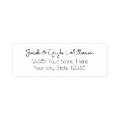 Elegante Briefmarke der Personalisierten Rücksende Permastempel (Design)