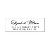 Elegante Briefmarke der Skriptselbstfarbigen Rücks Permastempel (Design)