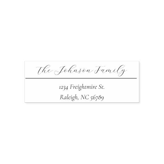 elegante Briefmarke Permastempel (Design)