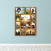 Elegante Bronze wie Frame Familie Foto Collage Leinwanddruck (Insitu (Holzboden))