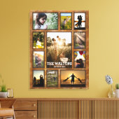 Elegante Bronze wie Frame Familie Foto Collage Leinwanddruck (Insitu (Wohnzimmer))