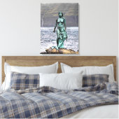 elegante Bronzestatue Leinwanddruck (Insitu (Schlafzimmer))