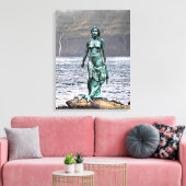 elegante Bronzestatue Leinwanddruck (Insitu (Wohnzimmer))