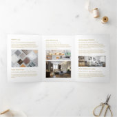 Elegante Broschüre für griechisches Korallendesign (Innenseite)