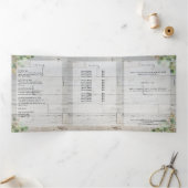 Elegante Broschüre Wellness-Center Holz und Grünpf (Innenseite)