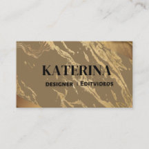 Elegante Brown Business Card | Beruflich & Minim