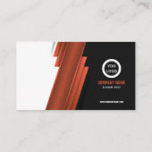 Elegante Brown Business Card Visitenkarte (Rückseite)