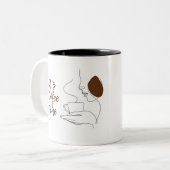 Elegante Brown Coffee Time Tasse (Vorderseite Links)