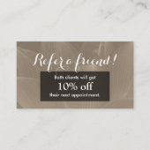 Elegante Brown Lotos-Blume der Empfehlungskarte (Vorderseite)