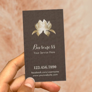 Elegante Brown Loyalität Yoga-u. Treuekarte