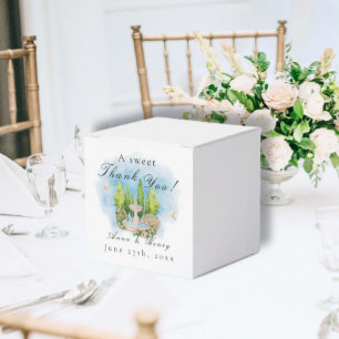 Elegante Brunnen Blume Hochzeiten Tauben Vielen Da Geschenkschachtel