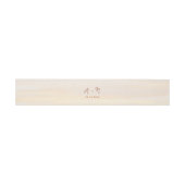 Elegante Brush Gold & Terracotta Script Wedding Einladungsbanderole (Flach)