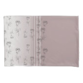 Elegante Brush-Rose Kissenbezug (Vorderseite)