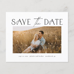 Elegante Budget-Foto-Hochzeit-Sparen Sie das Datum
