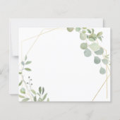 Elegante Budget-Hochzeitseinladung. (Rückseite)