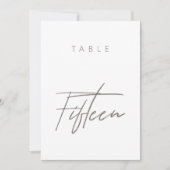 Elegante Budget-Kalligrafie-Hochzeitsstimmung-Tisc (Vorderseite)