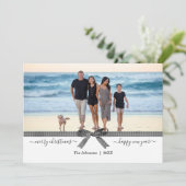 Elegante Buffalo Kariert Bow Schwarz-weiße Ferienk (Stehend Vorderseite)