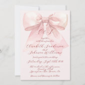 Elegante Bug romantische Pastellrosa Hochzeit (Vorderseite)