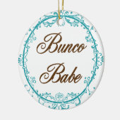Elegante Bunco Babyverzierung Keramikornament (Links)